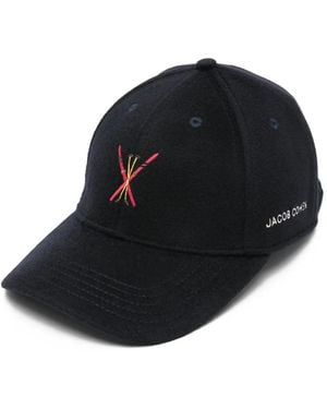 Jacob Cohen Embroidered Baseball Cap Hat - Black