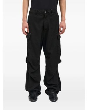 Masnada Oversized Cargo Pants - Black