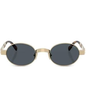 Miu Miu Oval-Frame Sunglasses - Blue