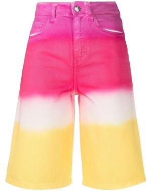 IRENEISGOOD High-Rise Gradient Shorts - Pink