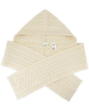 Isabel Marant Honorine Cable-Knit Hodded Scarf - Natur