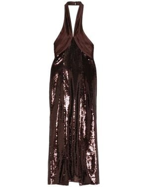 retroféte Tamra Maxi Dress - Brown