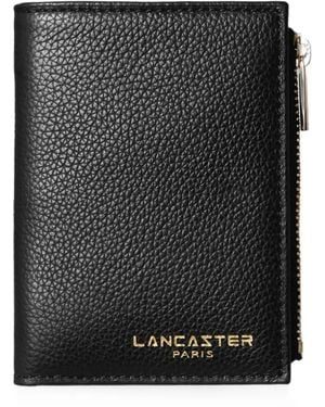 Lancaster Grainy-Effect Wallet - Black