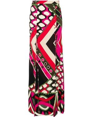 PUCCI Vivara プリント マキシスカート - レッド