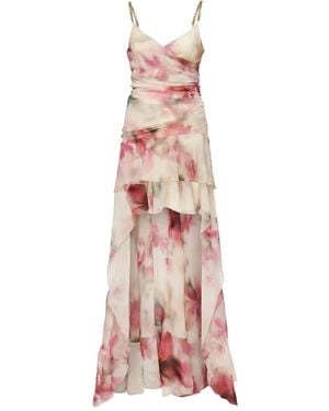 Marciano Vestido con volantes y cadena - Rosa