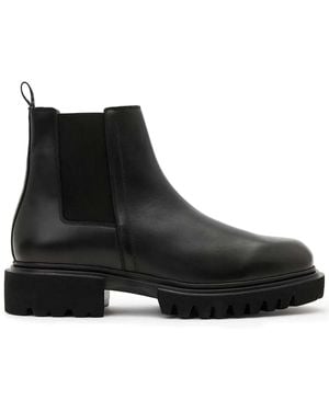 AllSaints Vince Leather Boots - Black