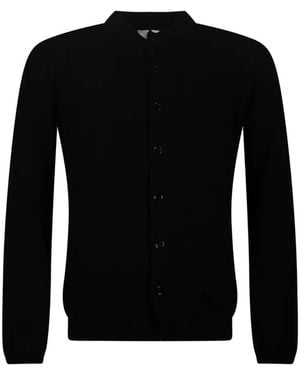 Amaranto Button-Up Cardigan - Black