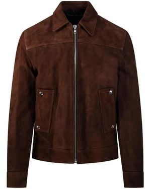 Department 5 Suede Paneled Jacket - Brown