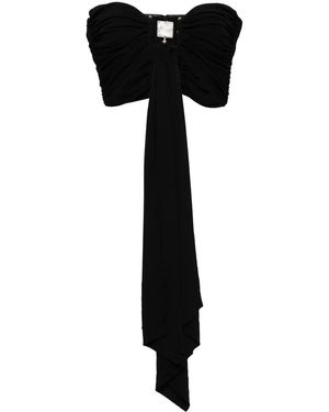 Christopher Esber Top Drappeggiato - Nero