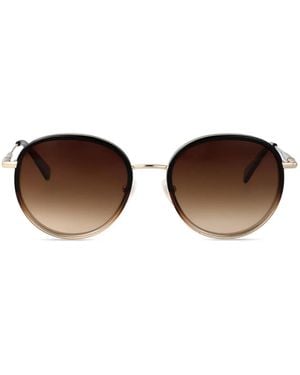 Longchamp Round Sunglasses - Brown