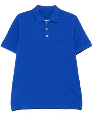 Fay Short-Sleeve Polo Shirt - Blue
