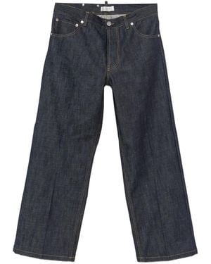 3Dici Weite Jeans Mit Logo-Patch - Blau