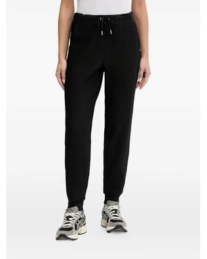 DKNY Logo-Patch Track Trousers - Black
