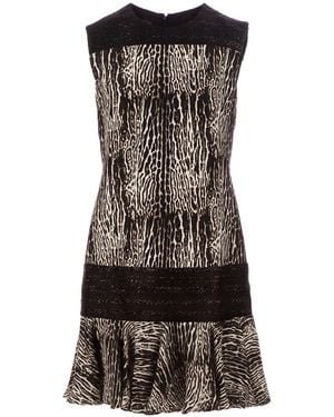 Giambattista Valli Zebra print dress - Negro