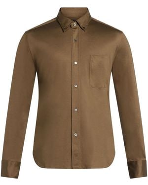 Tom Ford ロングスリーブ シャツ - ブラウン