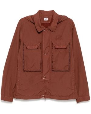 C.P. Company Flatt Goggle Overshirt - Brown