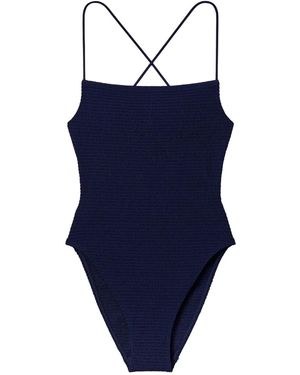 Tory Burch スモック ワンピース水着 - ブルー