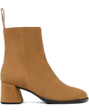Camper Kora block-heel ankle boots - Marrón