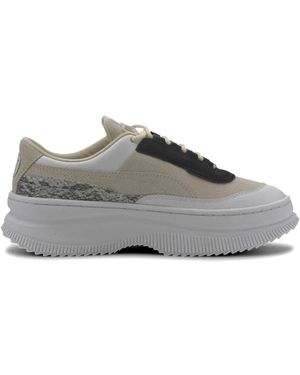 PUMA Deva Reptile-Effect Trainers - Grey