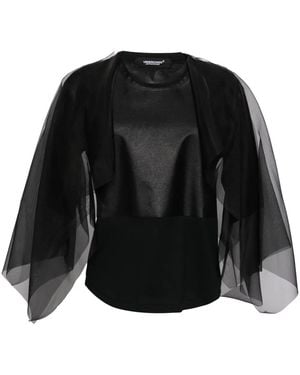 Undercover Semi-Sheer T-Shirt - Black