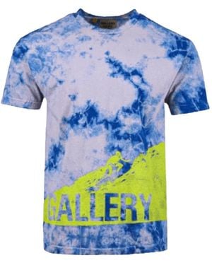 GALLERY DEPT. Tie-Dye Logo-Print T-Shirt - Blue