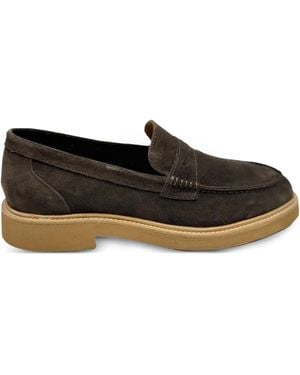 Bekk Loafer aus Wildleder - Schwarz