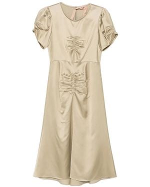 N°21 Short-Sleeve Midi Dress - Natural