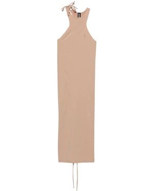 ANDREADAMO Sleeveless Jersey Midi Dress - White