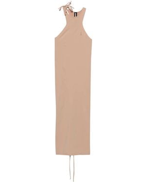 ANDREADAMO Sleeveless Jersey Midi Dress - White