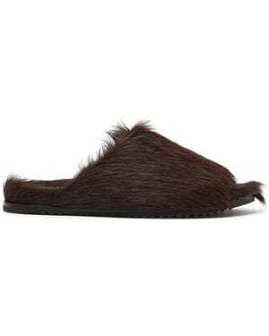 Rick Owens Granolas Pantoletten - Braun