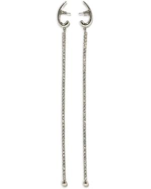 Panconesi Orecchini Diamanti Con Cristalli - Bianco
