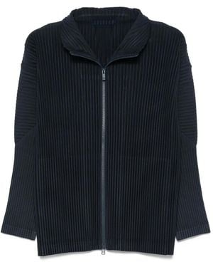 Homme Plissé Issey Miyake Quarry Zip-Up Jacket in Purple for Men
