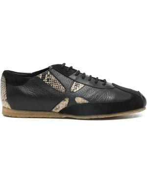 STEFAN COOKE Slashed Square-Toe Derby Shoes in Black for Men