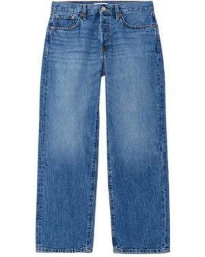RE/DONE Thrasher High-Waist Jeans - Blue