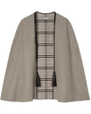 Burberry Wool Eden Cape - Brown