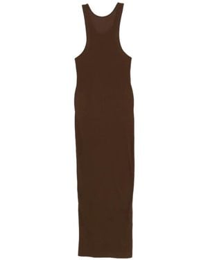 Entire studios Midi Muscle Tank Dress - Brown