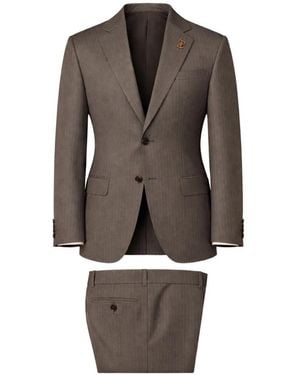 Pal Zileri Costume À Fines Rayures - Grey
