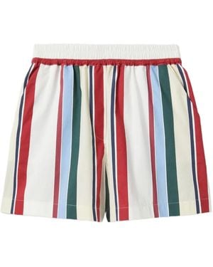 La DoubleJ Striped Shorts - Red