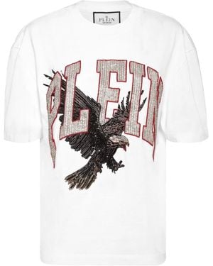 Philipp Plein Fit T-Shirt Plein Eagle - White