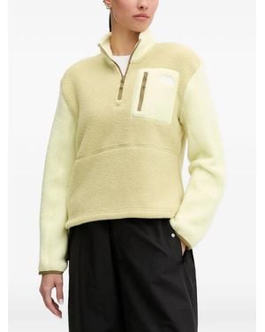 The North Face Fleece-Texture Quarter-Zip Sweatshirt - Natural