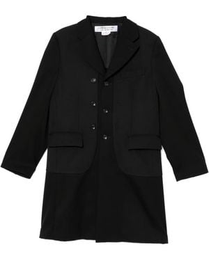 Comme des Garçons Abrigo Con Botones - Negro