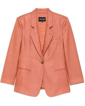 Giorgio Armani Single-Breasted Blazer - Pink