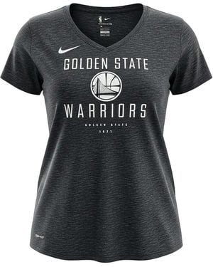 Nike NBA Golden State Warriors V-neck short-sleeve T-shirt - Schwarz