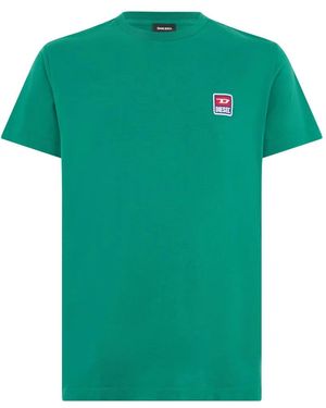 DIESEL Logo-Patch T-Shirt - Green
