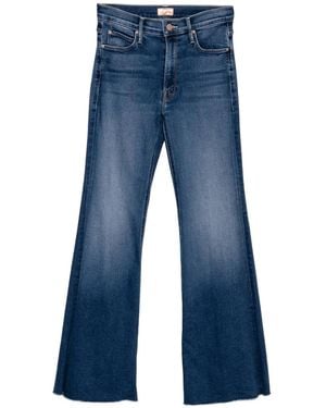 Mother Mutter Lil Doozy Fray Denim Jeans - Blau