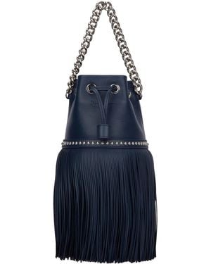 J&m Davidson Carnival Beuteltasche Mit Fransen - Blau