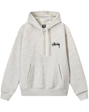 Stussy 8 Ball Fade Drawstring Hoodie - White