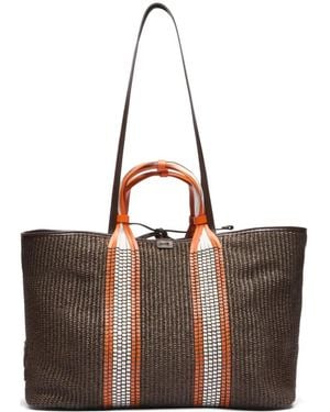 Casadei Amalfi Woven Shoulder Bag - Brown