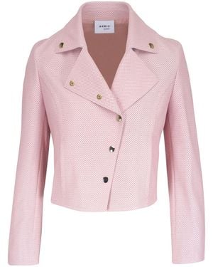 Akris Punto Leather Jacket - Pink