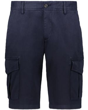 Paul & Shark Straight-Leg Cargo Shorts - Blue